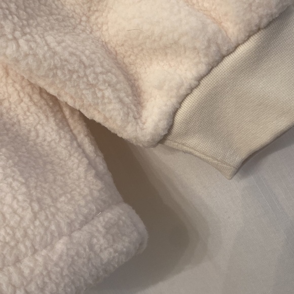 Madewell Fleece Hoodie Sweatshirt. New without tags! Cream Cotton pullover. - Picture 7 of 16